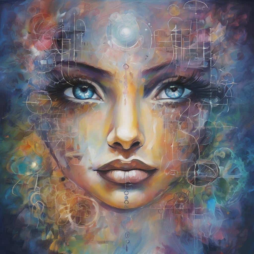 Ουάου, αυτό είναι ένα εκπληκτικό έργο τέχνης με φανταστική ψηφιακή ζωγραφική και αφαιρετικά στοιχεία.